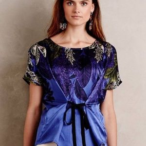 Anthropologie Silk Floral Blouse by HD in Paris NW